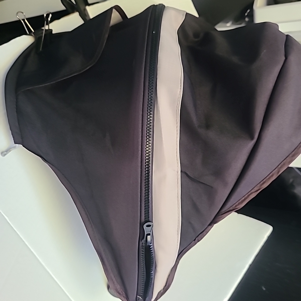 Chic Two-Tone Backpack - Picture 2 of 16